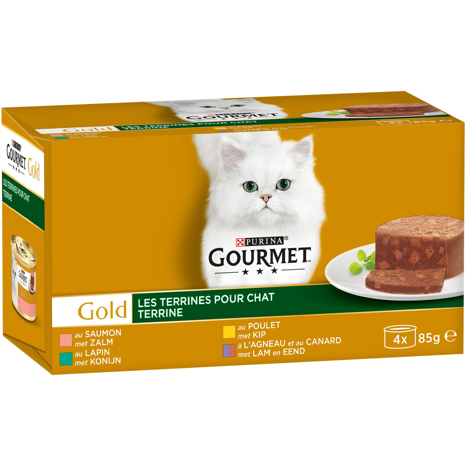 Gourmet gold terrine chat